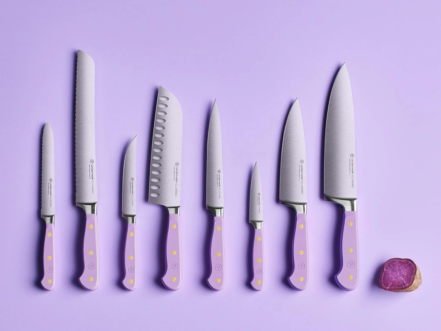 WÜSTHOF Classic Purple Yam 4 Piece Steak Knife Set