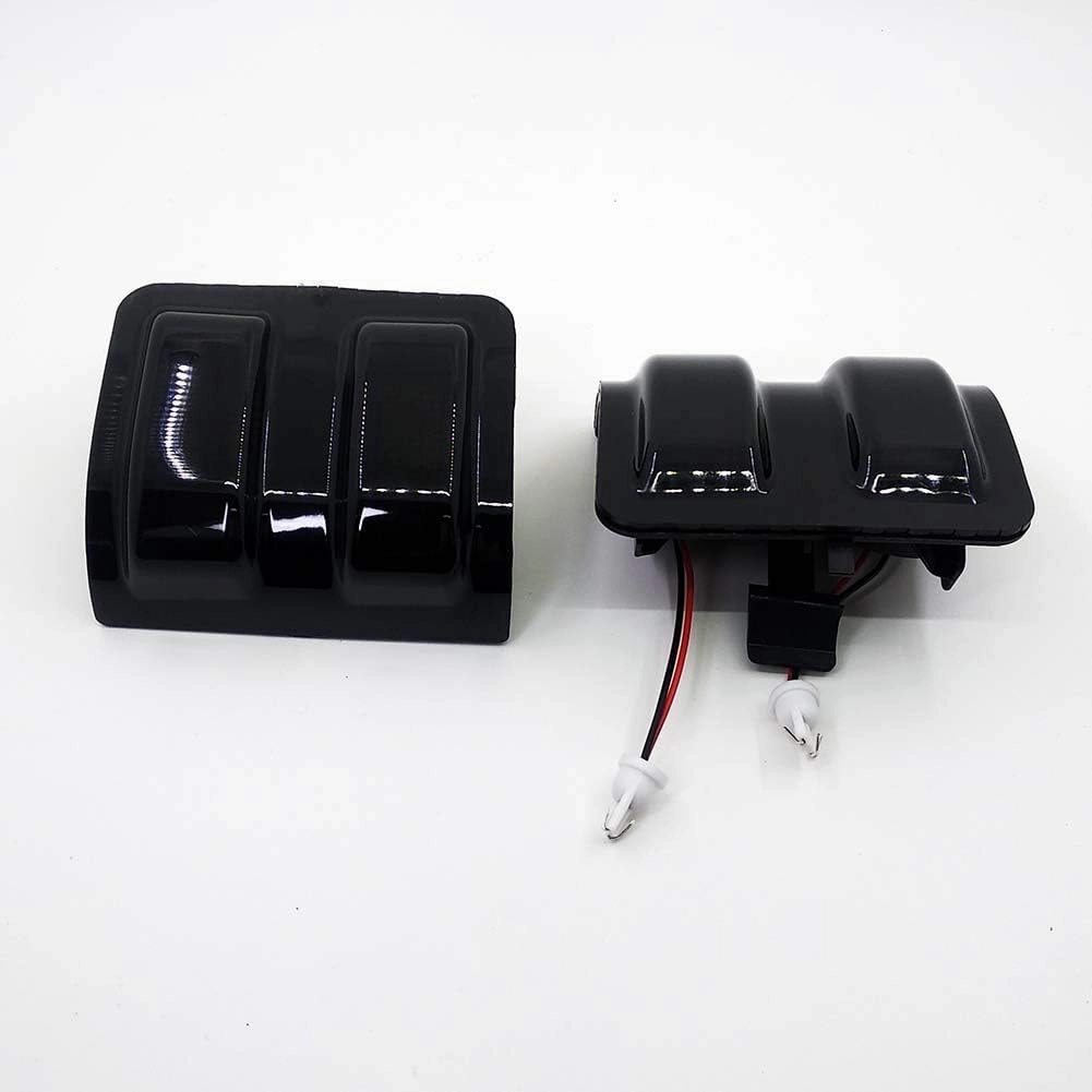 Xinctai 2PCS LED Side Mirror Marker Light Turn Signal Lamp for 2008 to 2016 Ford F250 F350 F450 F550 Super Duty Pickup Truck, Smoke Lens/Clear Lens (Smoke Lens-Amber Light)