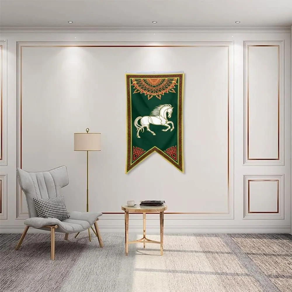 Yanbooch Lotr Rohan Banner Flag Man Cave Bed Room Home Office Party Decor 30x50 Inch