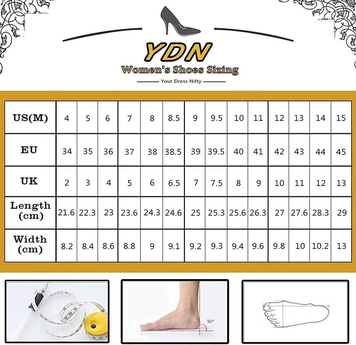 YDN Women Classic Closed Round Toe Ankle Boots Lace Up Thick High Heels Cross Straps Formal Shoes