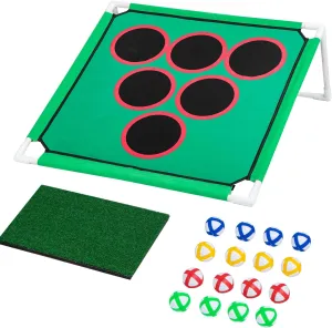 YORKING Backyard Golf Game with 16 Chipping Balls & Mat, Yard and Outdoor Games for Adults & Family, Indoor Golf Set for Home, Beach or Party, Lawn Games (Without Golf Club)