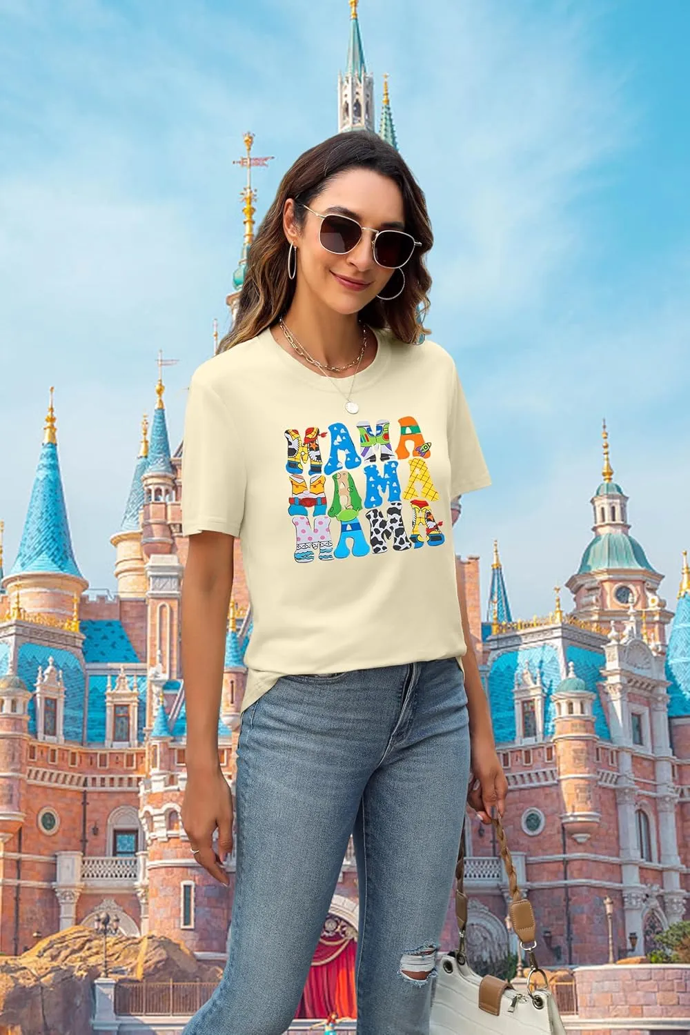 You've Got A Friend in Me Shirt Women Funny Letter Print Friends Tops Cute Vacation Holiday Short Sleeve Graphic Tees