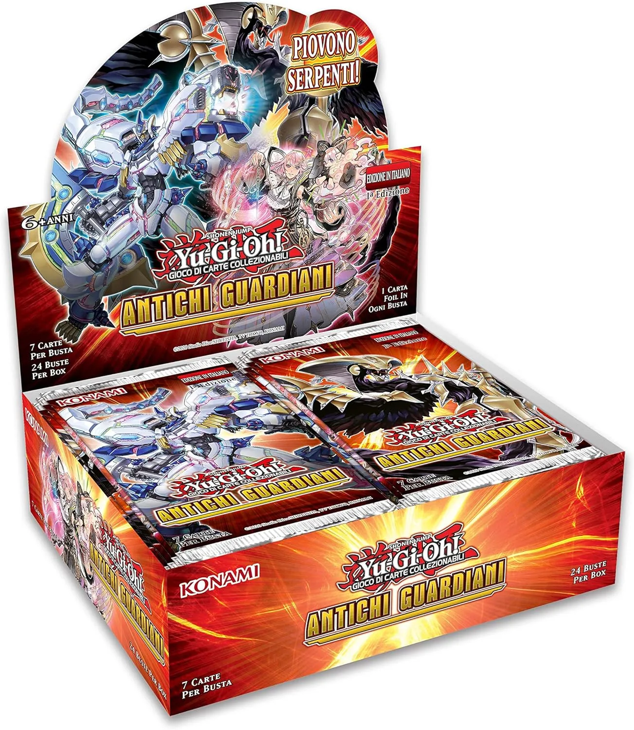 YU-GI-OH! Trading Card Game Ancient Guardians-Box (24 envelopes), Orange
