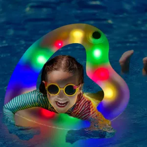 ZHUYNXIR Heart Swimming Pool Float Loungers Tube, Water Fun Beach Party Toys for Kids，Birthday Scene Layout Props.