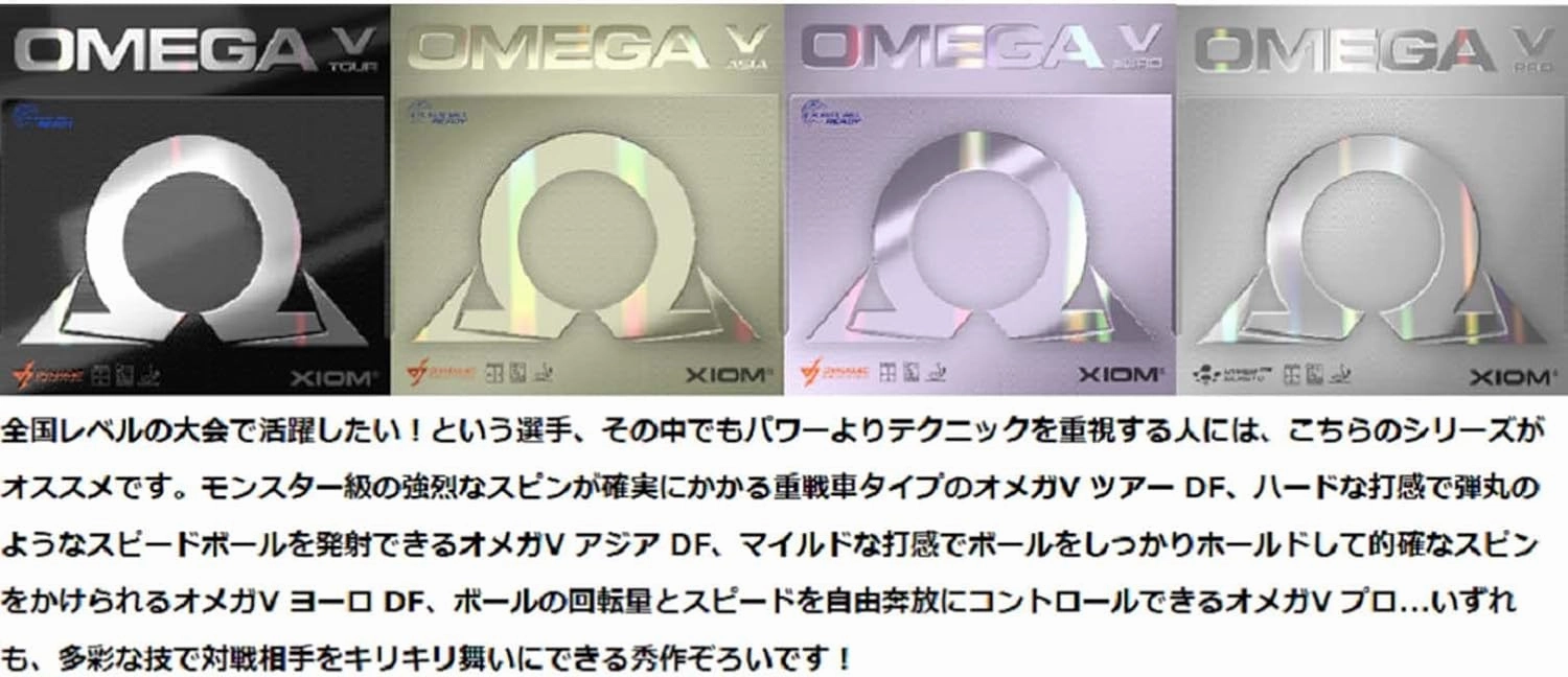 ヴィクタス(Victas) XIOM 10231 Table Tennis Rubber Soft Backing Omega 5 Pro